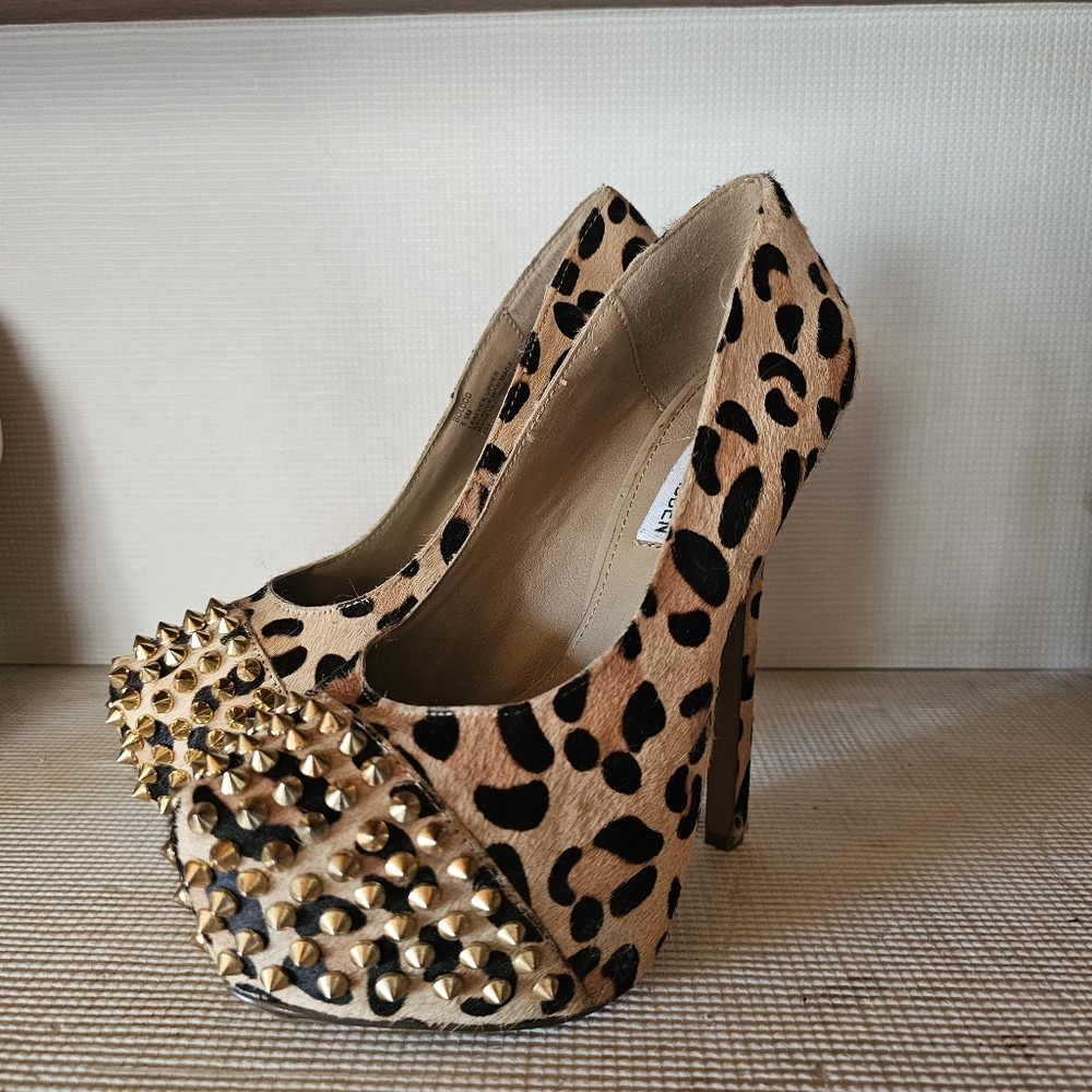 Steve Madden Platform Leopard Print Heels Shoes